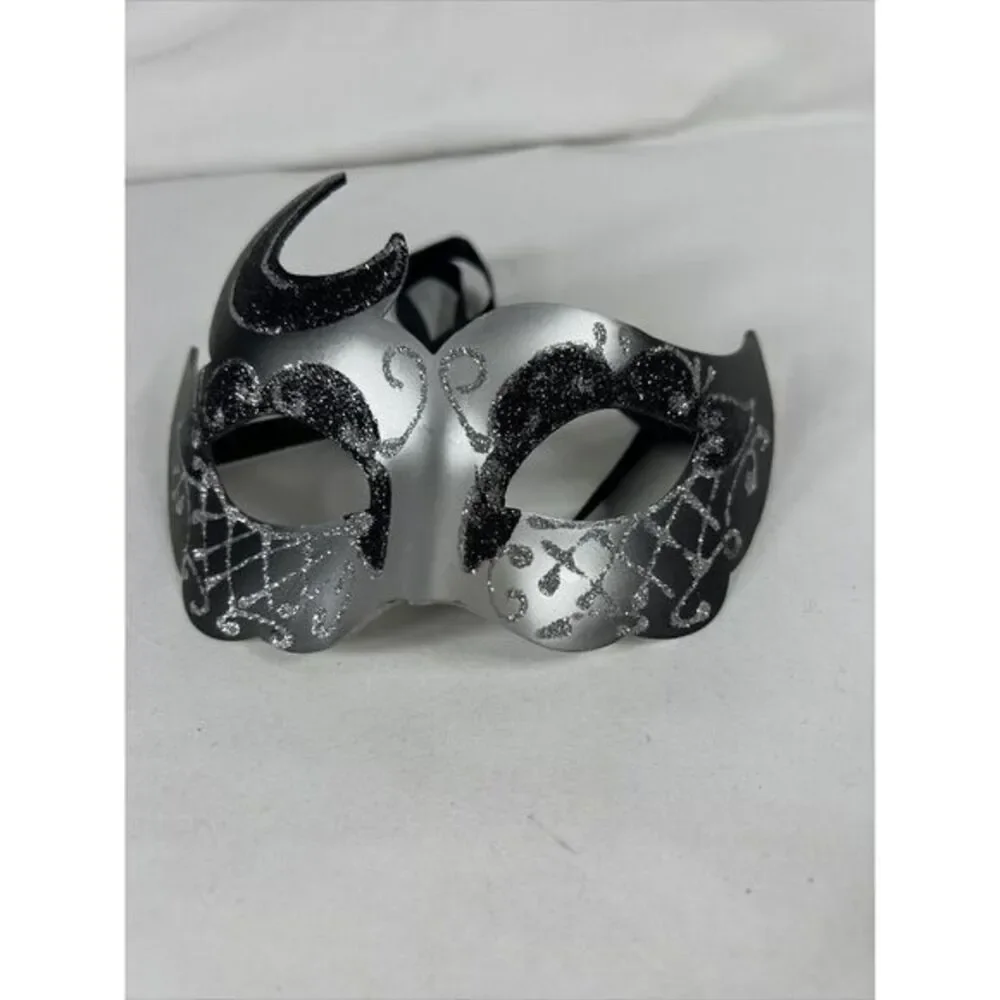 Black Classical Venetian Masquerade Mask Party Prom Mardi Gras Halloween Costume